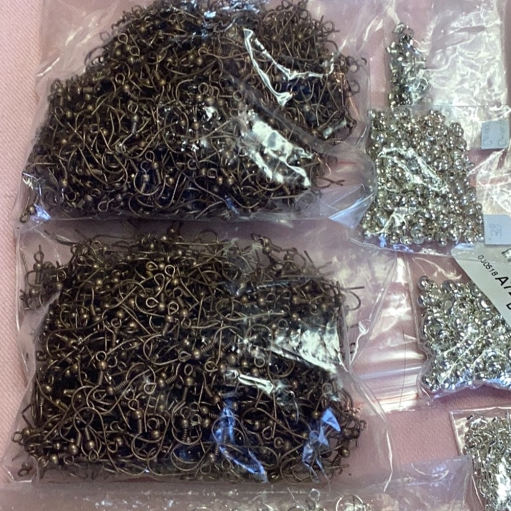 Lot #82 Jewelry Making Spacers, ER Hooks, Crimps & Covers + More - Picture 2 of 9